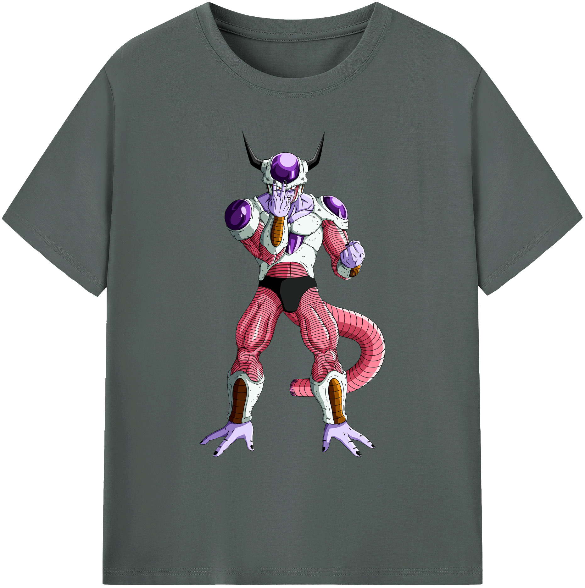 （画像用） ドラゴンボール フリーザ DRAGON BALL Frieza 綿100％ メンズ半袖Tシャツ｜肌触りやわらか＆通気性